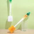 thumbnail image 4 of Wosthever 2x cepillo llevar cepillos para botellas para 2 pack/lote cepillo para botellas grietas conveniente cepillo para botellas mancha Suministros de limpieza para el hogar Naranja 36*7CM, 4 of 5