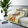 thumbnail image 3 of Cute Cocker Spaniel Loves Dad Happy Father's Day Cozy Sherpa Blanket Cockers Dog Lover Gifts Warm Soft Throw Blanket - 12008, 3 of 5