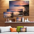 thumbnail image 3 of Beautiful Sunrise over Tranquil Sea - Seashore Canvas Art Print, 3 of 4