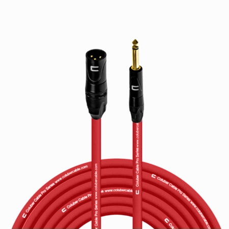 Coluber Cable - Unbalanced XLR Cable Male-1/4" TS Audio and Microphone Cable 75ft