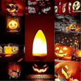 thumbnail image 4 of 4pcs E14 3W Fire Flame Light Bulbs - Warm White Chandelier Candle Light Bulbs compatible Halloween Decor, 4 of 5