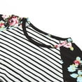 thumbnail image 4 of Franhais Women Summer Nursing Tops Striped Floral Printed T-shirt Maternity Breastfeeding Clothes, 4 of 7