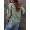 thumbnail image 3 of Women Corduroy Shirts Jacket Shacket Casual Button Down Long Sleeve Oversized Tops Plus Size, 3 of 5