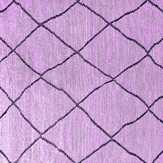 Ahgly Company Indoor Square Oriental Purple Industrial Area Rugs, 3' Square