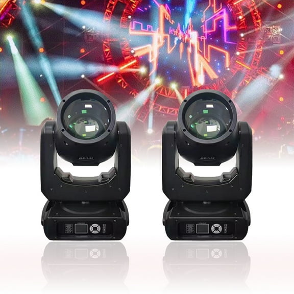 Beam MINI 230W Moving Head Stage Light, DMX Beam Wash Light Effect For DJ Disco Bar Party 2Packs
