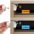 thumbnail image 4 of Cerraduras De Gabinete De Seguridad Para Niños, Sin Perforaciones, Evita Lesiones En Las Manos, Cerraduras De Gabinete Magnéticas Para Bebés, Metal Para Puertas, 4 of 7