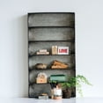 thumbnail image 2 of Woven Paths Distressed Grey Metal 6 Tier Wall Shelf, 2 of 2