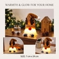 thumbnail image 5 of Lighted Gnomes Christmas Decorations Handmade Santa Stuffed Gnome,Home Tabletop Ornaments Christmas Plush Gnome for Home Office Table Fireplace Mantel Xmas Party Decor Gift Xmas Stocking Stuffers, 5 of 8