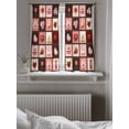 thumbnail image 5 of Valentine's Day Tier Curtains 45 Inch Length,Sheer Curtains for Bedroom Living Room Window Love Heart Chocolate Rose Plaid Rod Pocket Drapes Kitchen Curtains Small Half Window 27.5"x45" 2 Panels, 5 of 6