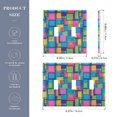 thumbnail image 2 of Yayeee Toggle Light Switch Wall Plate 2-Gang 4.56"x4.48" Decorative Outlet Cover, Colorful Geometric Pattern, 2 of 7