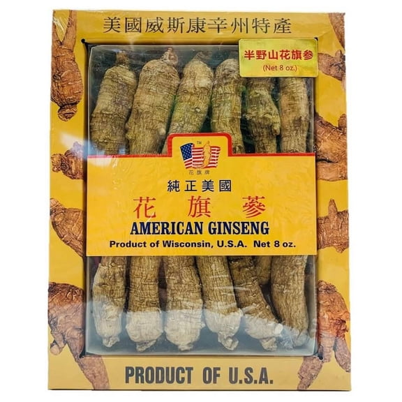 Premium American Ginseng Root Long - Large Size (8 oz)