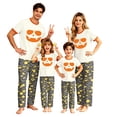thumbnail image 6 of Halloween Family Matching Pajamas Sets, Short Sleeve Top and Shorts Set Matching Sleepwear, Spooky Pumpkin Casual Home Pjs Loungewear, Holiday Party Daily Relaxation Nightwear for Family, 6 of 7