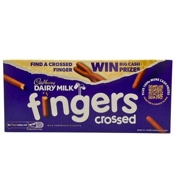 Cadbury Dairy Milk Chocolate Fingers Biscuits 114g, Imported from Britain