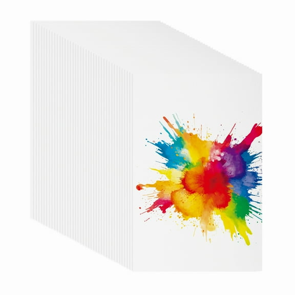 Uxcell 128 Sheets Cotton Watercolor Paper 140lb/300 GSM Paint Paper 4x6 Inch