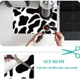 thumbnail image 5 of Coffee Mat Coffee Bar Mat 12"x19" Hide Stain Absorbent Rubber Backed Quick Drying Mat Fit Under Coffee Maker Espresso Machine Kitchen Counter, Cow Print, 5 of 6
