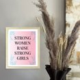 thumbnail image 2 of Designs ByLITA Strong Women Raise Strong Girls, 8 x 10 Wooden Wall Print (Framed) | Home Decor, 2 of 7
