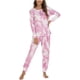 thumbnail image 1 of Conjuntos de Pijama Para Mujer, Ropa de Dormir de Manga Larga, Pantalones Con Estampado de Tinte Anudado A La Moda, Conjunto de Pijama de Dos Piezas Odeerbi  ODB120625, 1 of 4