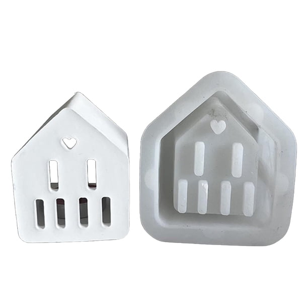 Moldes Vela Arte La Casa Fundición DIY Silicona para Decoraciones Mesa