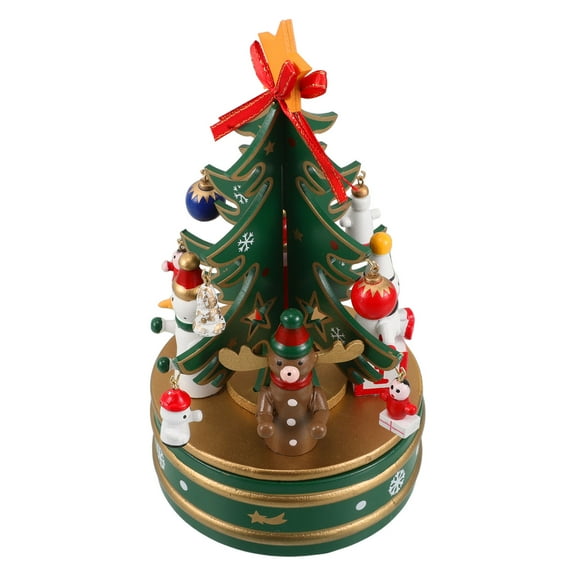 Tineasur Christmas Wooden Decoration Box Safe 1Pc