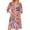 Hot Pink(Vintage Floral Print), variant on Women's Robes Zipper Lightweight Loose Fit Womens Bathrobe Zip Up Front 3/4 Sleeve Knee Length Vintage Floral Print Plus Size Pajama Sleepwear with Pockets Dark Green XXL