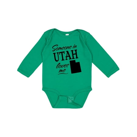 

Inktastic Someone in Utah Loves Me Gift Baby Boy or Baby Girl Long Sleeve Bodysuit