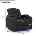 thumbnail image 7 of Bonzy Home Electric Power Recliner Set of 2 Adjustable Headrest Reclining Chair for Adults with USB Ports and Cup Holders, Home Theater Seating Movie & Media Room Chairs, 7 of 7