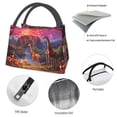 thumbnail image 4 of Disketp Lantern Giraffes Magical Forest Bolsa Térmica Estampada, Bolsa Térmica Aislante para Almuerzo, Playa y Campamento, 4 of 6