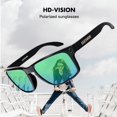 thumbnail image 2 of 7 Colores Disponibles Queshark 25g Super Light TR90 Frame HD Polarized UV400 Gafas De Sol QE29, 2 of 4