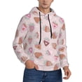 thumbnail image 2 of Honeii Strawberry Cake Pattern Mens Hoodies Men's Loose Sleeve Sweatshirt,Pullover Hooded Sweatshirt for Men,Essentials Hoodie-XX-Large, 2 of 7