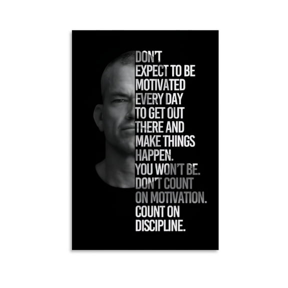 Jocko Willink Motivational Quotes(1) Wall Art Poster Canvas Paintings for Living Room Bathroom Kitchen Decor Aesthetic Home Office Wall Prints