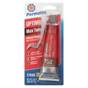 Permatex 27038, High Temperature Silicone, Red Gasket Maker Industrial Sealant, 0.25 lb 3 oz