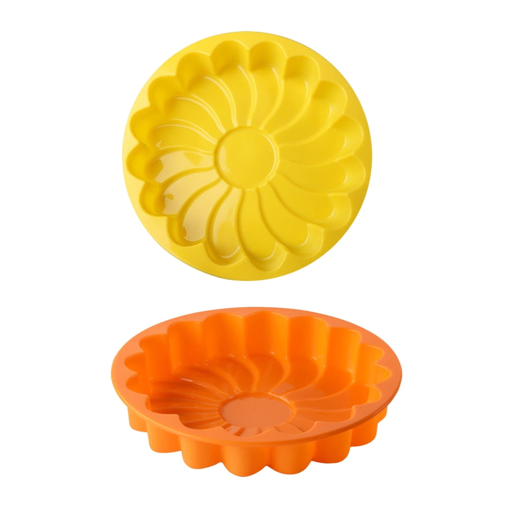 Details about   6inch Silicone Round Cake Pan Tins Non-stick Baking Moulds Yellow Bakeware Trays 