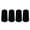 Black, variant on Oasiva Sewing Thread for Sewing Machine Hand Stitching 4 Spools of Polyester Thread Embroidery Machine Thread 1000yds Each