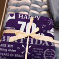 thumbnail image 2 of 70th Birthday Gifts for Women, 70th Birthday Gifts for Men, Happy 70 Birthday for Mom Grandma Blanket 60” X 50”, 70th Birthday Gifts, 70 Year Old Birthday Gift, Best Gifts for 70 Year Old, 2 of 4