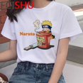 thumbnail image 1 of Naruto top Camisetas t-shirt Mujeres Pareja Ropa harajuku Japonés ulzzang Blanco Camiseta kawaii Estética, 1 of 4