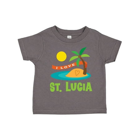 

Inktastic I Love St Lucia Gift Toddler Boy or Toddler Girl T-Shirt