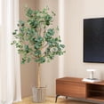 thumbnail image 2 of Costway Árbol Artificial de Eucalipto de 165 cm en Maceta de Plástico con 517 Hojas para Decoración, 2 of 9