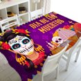 thumbnail image 2 of Mantel con patrón de Calavera del Día de los muertos, decoración de fiesta, mantel para el hogar, restaurante, decoración de cocina, accesorios, 2 of 5