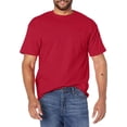 thumbnail image 2 of Hanes Short Sleeve Beefy-T Pocket T-Shirts, Deep Red, XLarge, 2 of 2