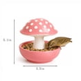 thumbnail image 3 of Cute Mushroom-Shaped Resin Bird Feeder, Indoor/Outdoor Food & Water Bowl for Birds and Small Animals, 3 of 6