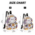 thumbnail image 3 of JIALIOU Mini Backpack Purse for Women Quilted Casual Daypack Small Travel Shoulder Bag, Cartoon Ghost Pumpkin Bats, 3 of 7
