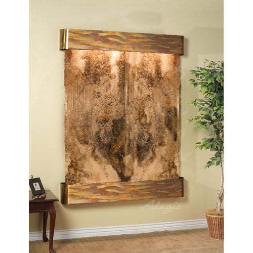 Adagio Fountains Majestic River Wall Fountain with Light