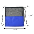 thumbnail image 6 of sunsanly Basketball Storage Bag Sports Gym Backpack Drawstring Design Waterproof Honeycomb Fabric See-Through Mesh Football Soccer Pouch, 6 of 8