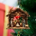 thumbnail image 3 of AuroraX Christmas Nativity Sets Hanging 7 Pcs Minimalist Acrylic Christmas Ornaments Neutral Decorative 3.1" for Home,Tree Decoration,Birthday Decor, 3 of 9