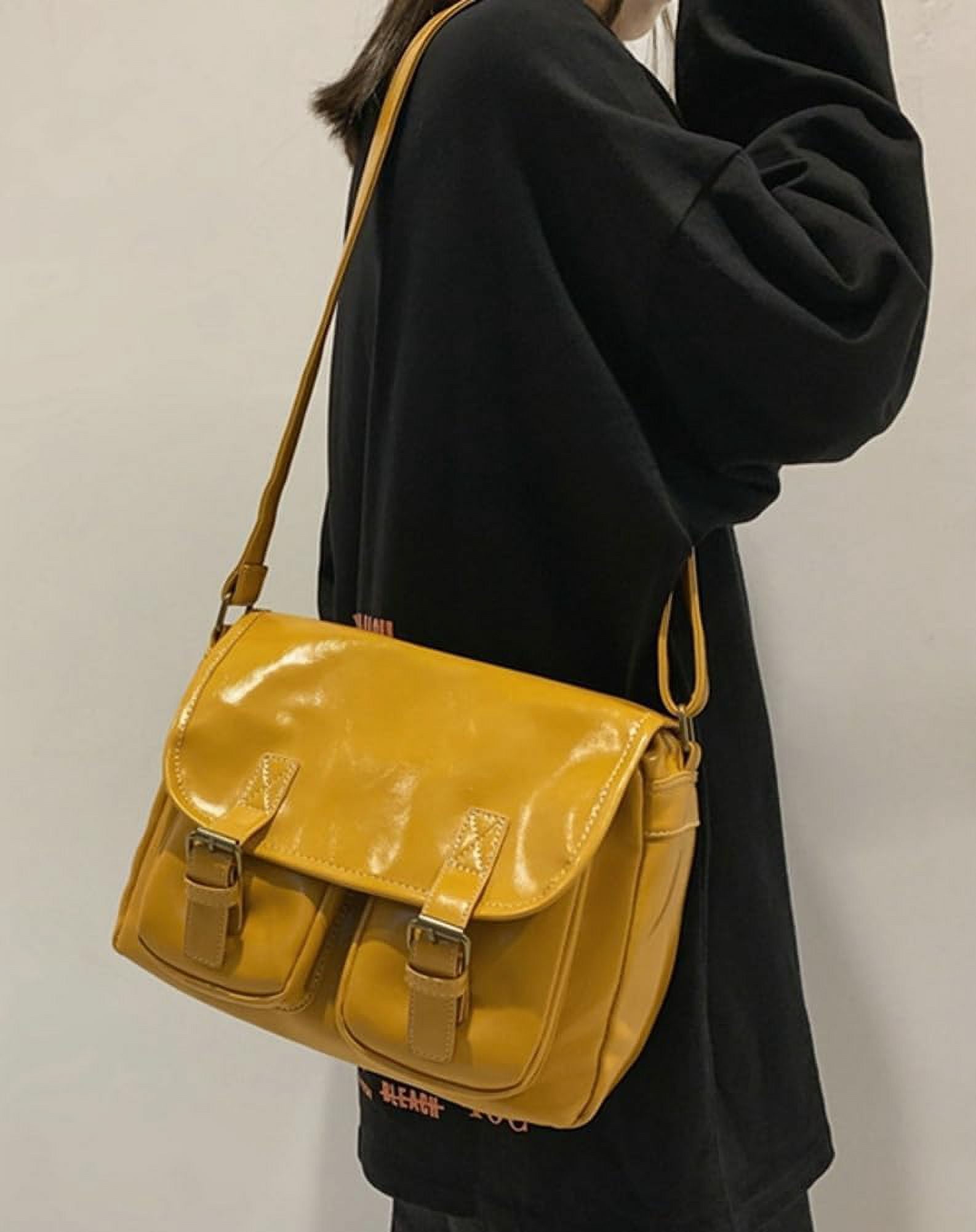 Municipal Crossbody Messenger Bag for Men Women Vintage Shoulder Bags Tote Purse Satchel Handbags with Adjustable Strap
