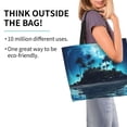 thumbnail image 2 of Fotbe Hawaiian Beach Pirate Moon Bolsa Tote Estética de Lona con Estampado para Mujer - Bolsa Reutilizable de Hombro Casual para Vacaciones, Compras, Trabajo y Gimnasio, 2 of 8