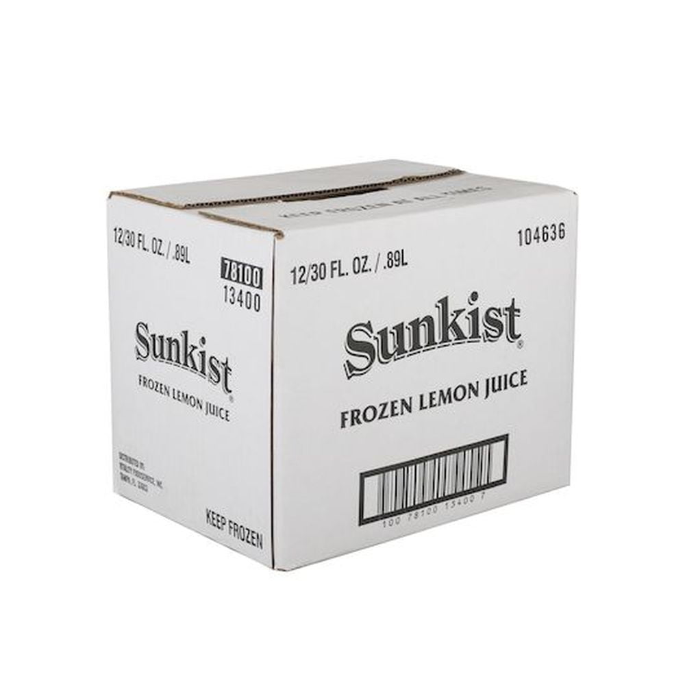 Vitality Foodservice Sunkist Lemon Juice, 30 Ounce -- 12 per case