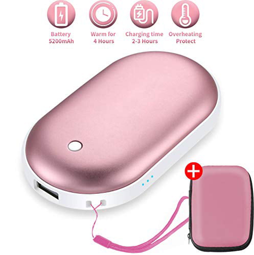 Portable Pocket Hand Warmer Instant Heating USB Charger Power Bank 5200mAh 
