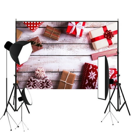 SAYFUT Photography Backdrops Christmas Holiday, Party Decoration, Xmas Tree and Gifts Ornaments, Vinyl, Fabric, Studio, Photo, Video, Background Screen Props