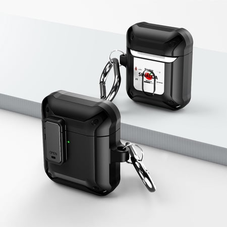 Duo Shield Secure Lock Designed For Apple AirPods Generation 1 & 2 With Hook  Black/Black price history on PriceWatchPro